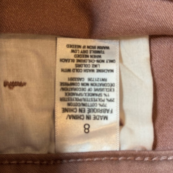 NWT Aeropostale shorts high waisted midi size 8 plum color stretch denim - Picture 4 of 7